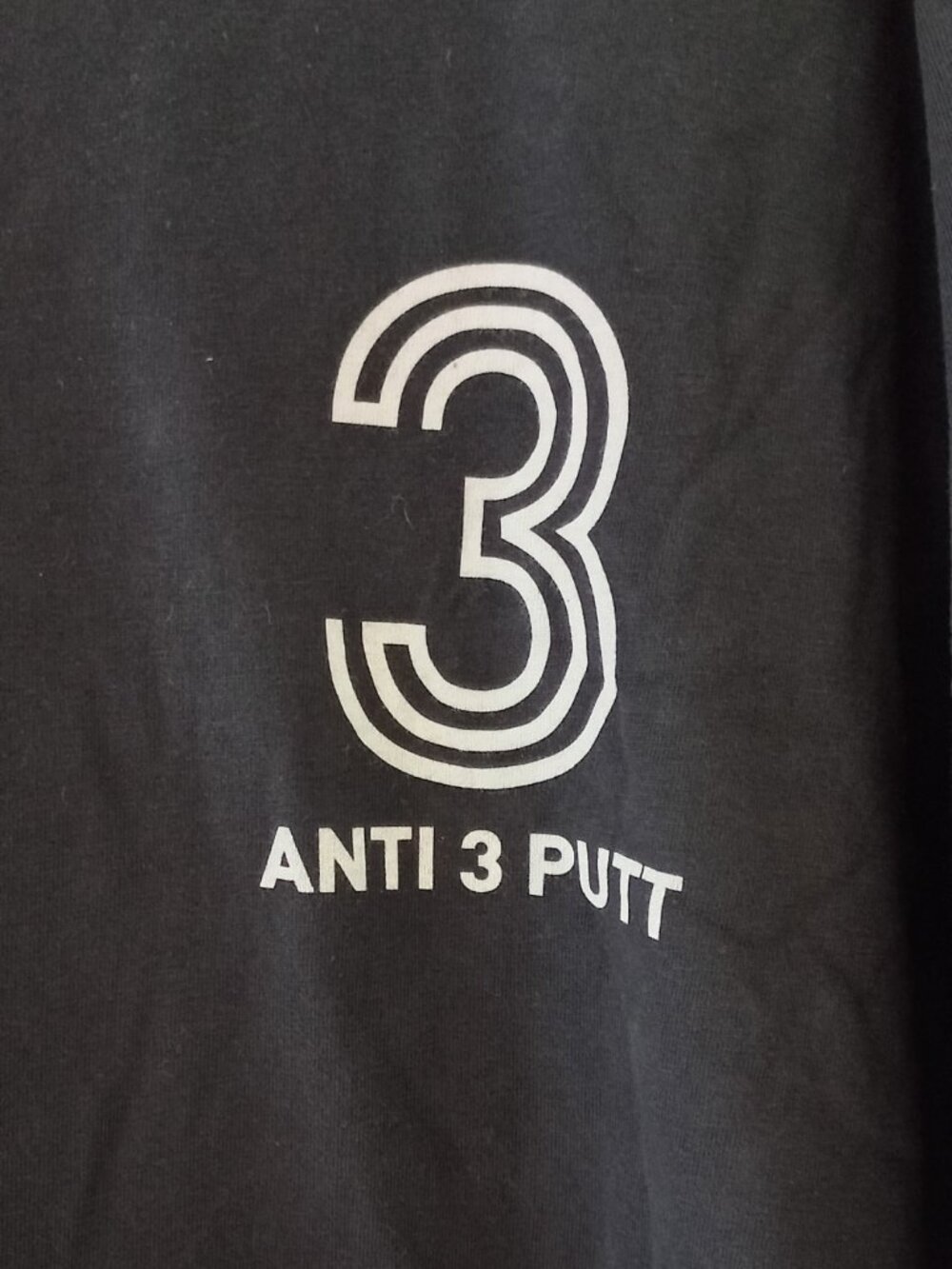 ADIDAS Anti 3 putt Ad/cross black t-shirt